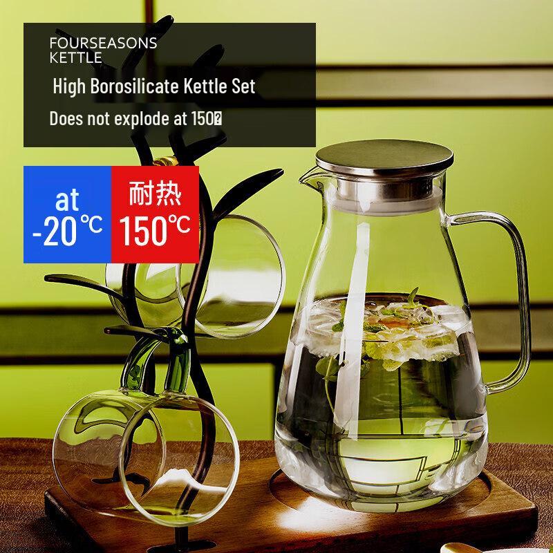 ZISIZ Heat-Resistant Glass Pitcher