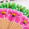 Chinese Style Wooden Folding Fan Hand-Painted Pattern Handheld Fan Ancient Flower Fan  Women Use