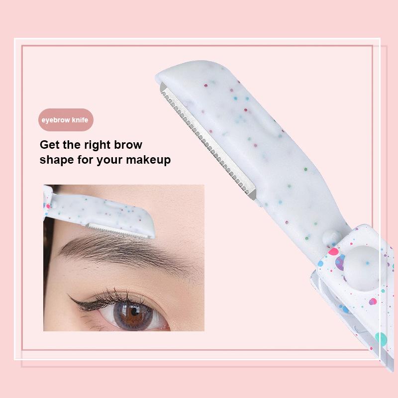 3-i-1 Ögonbrynstrimmer Säkerhetsblad Kvinnors ögonbryn Formningskniv Ögonbrynspincett Hårborttagning för finhår Kosmetiska verktyg