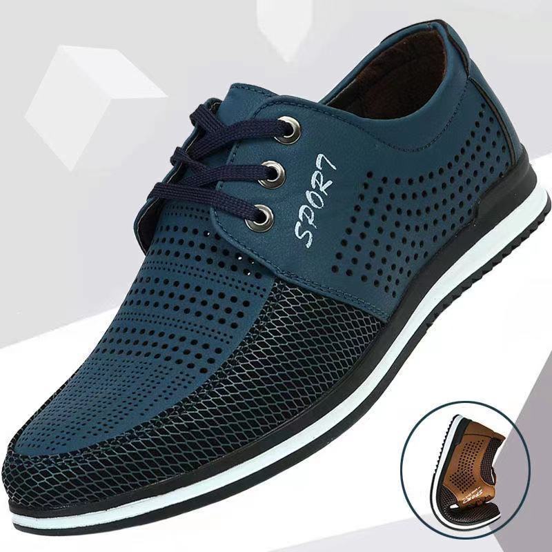 

Sandals Men s Summer Sports Fashion Versatile Casual Men s Leather Shoes Empty Breathable Cave Shoes 44