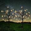 1~4 Pcs LEDs Solar Flower Light Outdoor for Garden Decoration RGB Fairy Light Solar Powered Decor Lights for Landscape Backyard