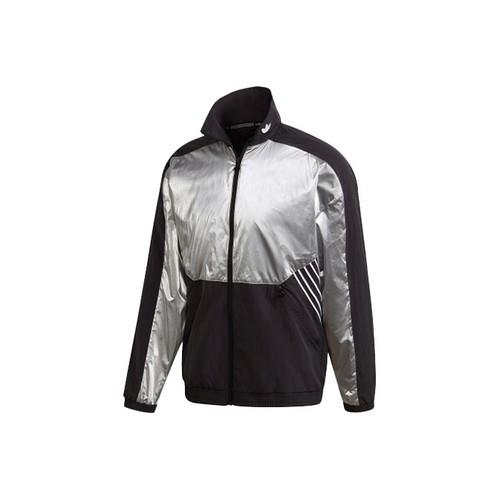 adidas Colorblock Retro Track Stripe Stand Collar Jacket Men s Black S чёрный