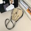 Simple Drawstring Messenger Bag Casual Shoulder Bag Trendy Outdoor Mobile Phone Bag Bundle Mouth Personalized Lightweight Bucket Bag