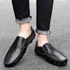 Summer new octopus Doudou shoes large size casual leather shoes crocodile pattern cowhide loafers cover feet