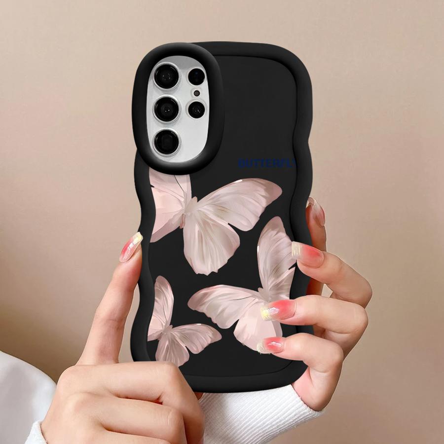 Case for Samsung Galaxy S20 FE S21 A25 A26 S24 S23 Plus S22 Ultra S25 Soft Phone Cover A35 A36 A54 A55 A24 A34 Printed Butterfly