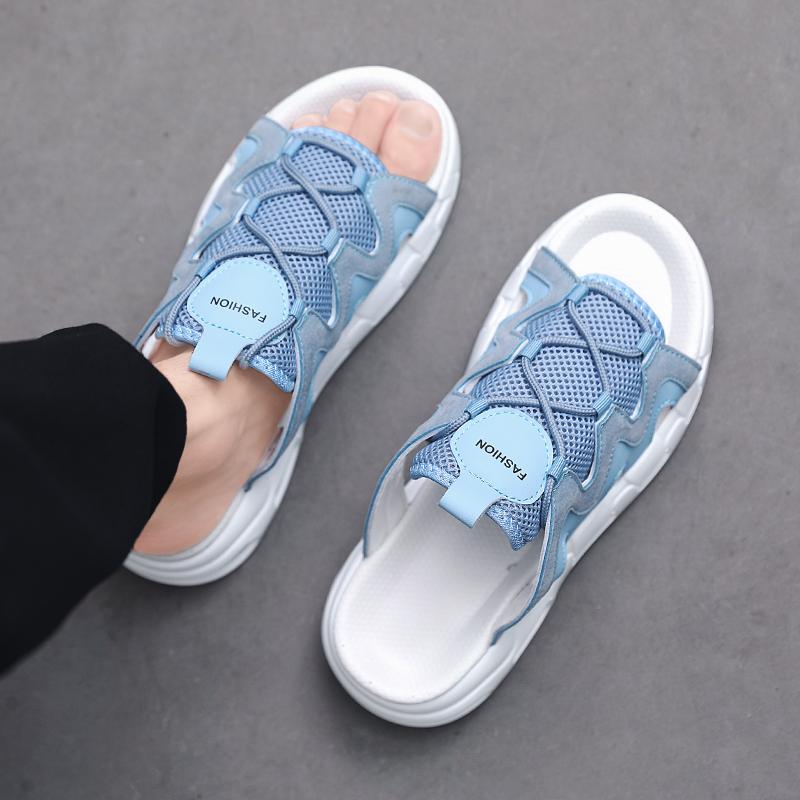 Herrensandalen Sommer Übergröße bequeme Plateau rutschfeste Hausschuhe Herren Indoor Outdoor Walking Strandschuhe Zehensandalen