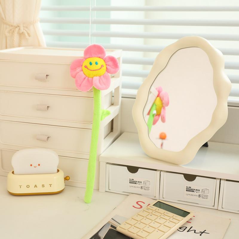 Simulation rose creative curtain buckle knot wedding plush toy decoration gift for girls sun flower