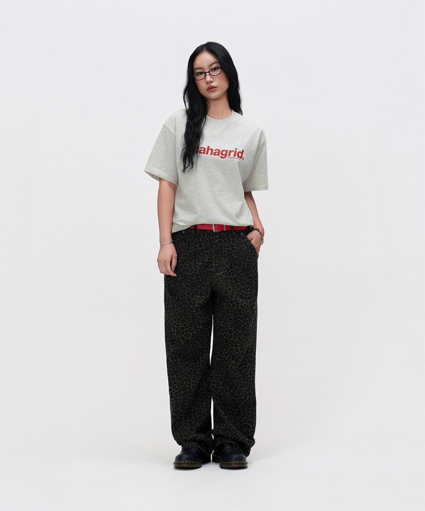 MAHAGRID Basic Logo Tee Light Oatmeal(Mg2Cmmt502A)