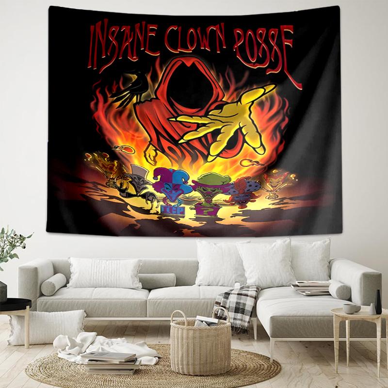 1pc Insane Clown Posse Tapestry, Living Room, Bedroom, Office, Party Decor, Ideal Festive Gift