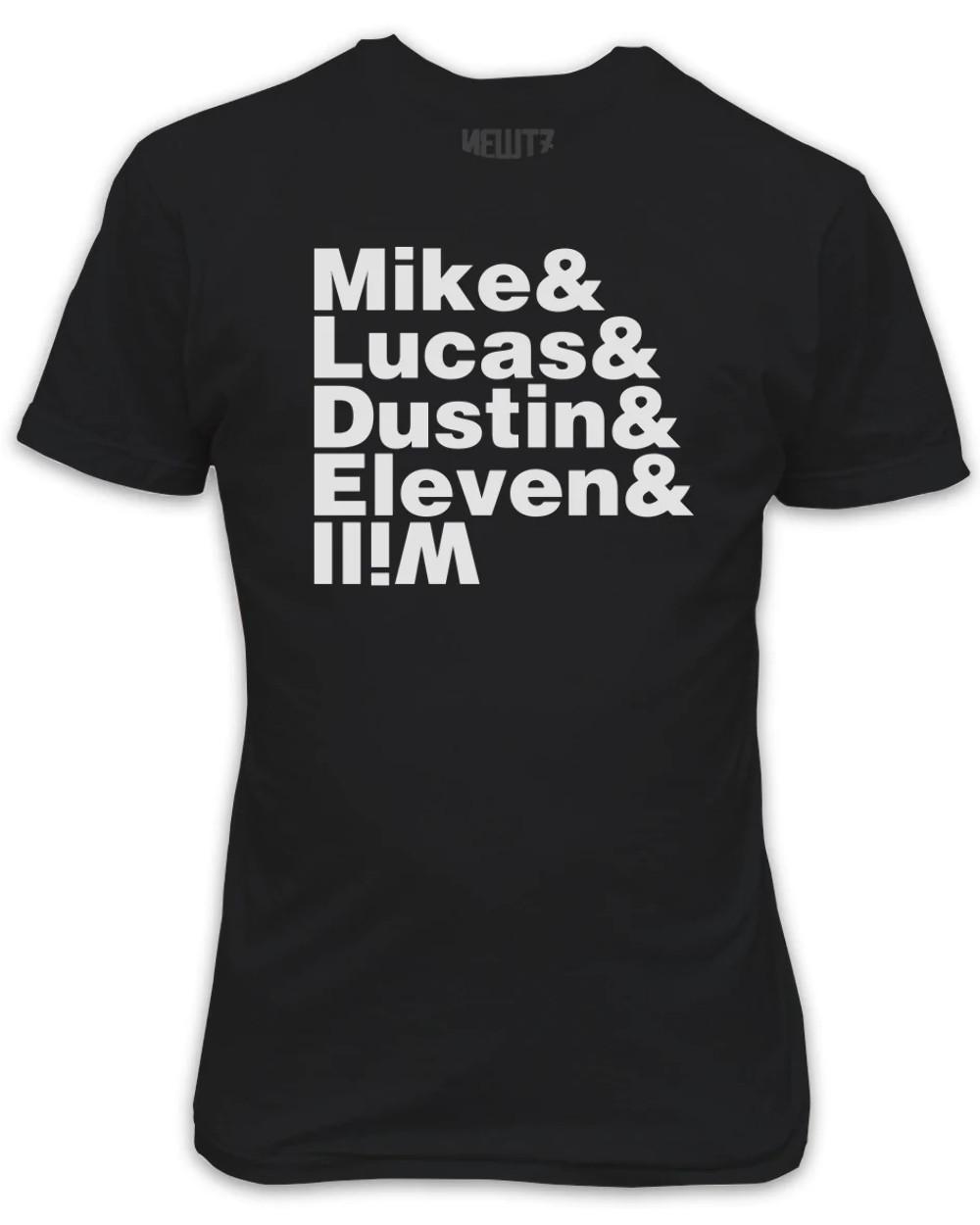 Mike Lucas Dustin Eleven Will Black T-Shirt S