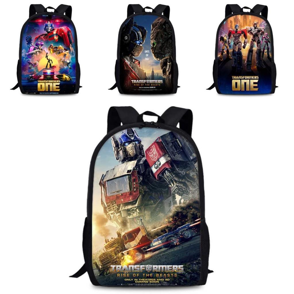 Transformers One 15-inch Durable Polyester Backpack For Students Unisex School Bag