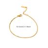 Simple niche stainless steel box chain bracelet anklet encrypted titanium steel bracelet women's jewelry