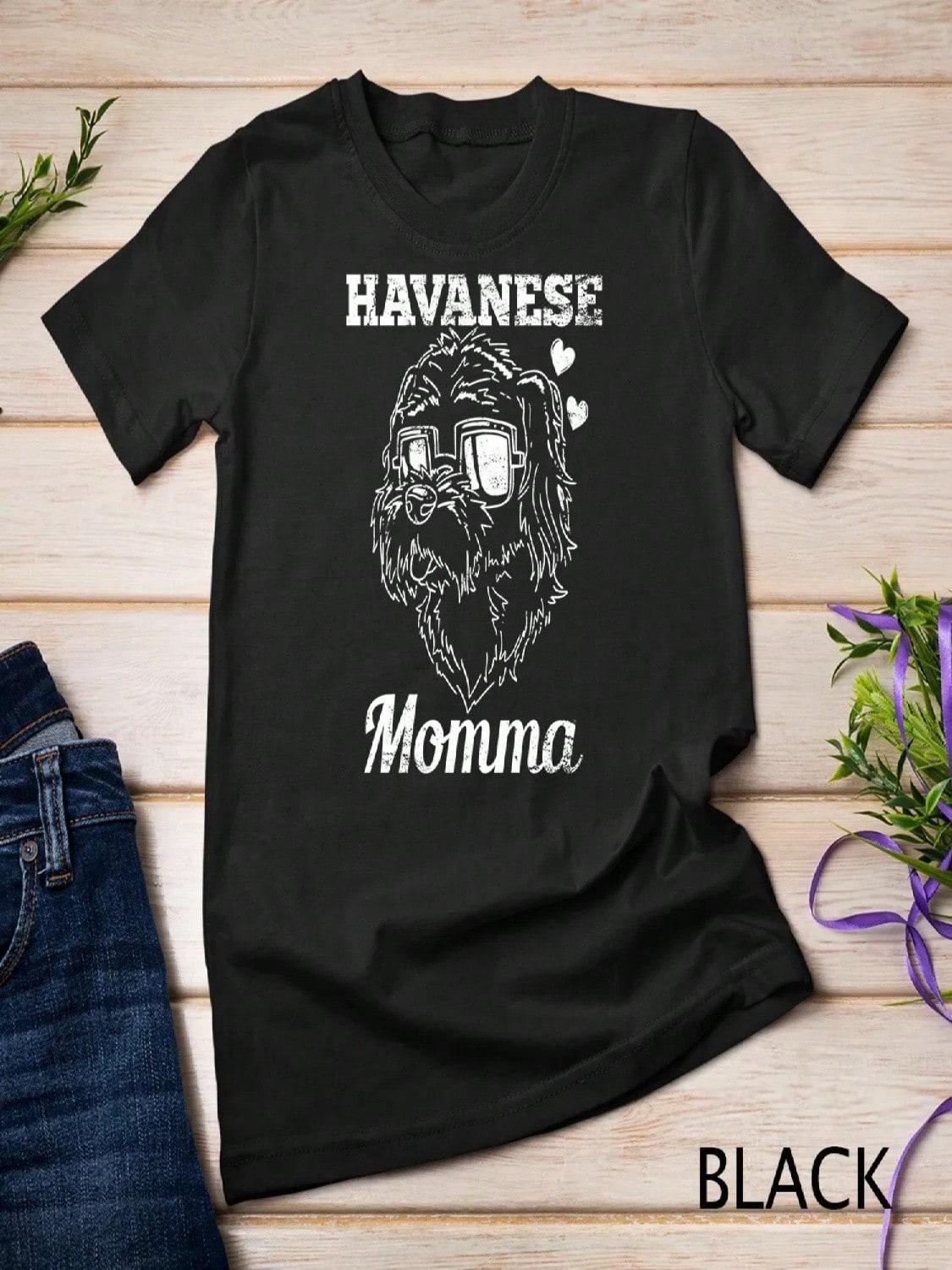 Havanese Momma Dog Mom Mama T Shirt S разноцветный