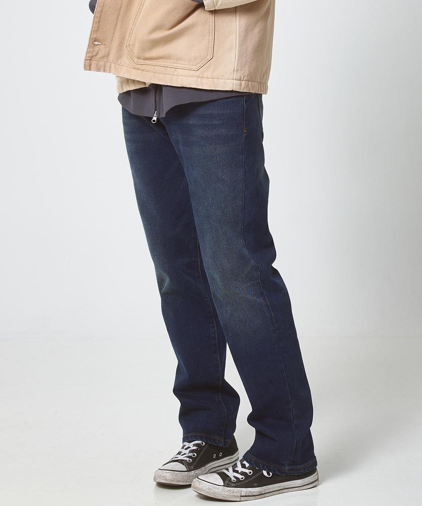 PLAC Straight Elastic Jeans M52 Dark Blue