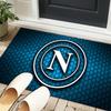 1PC Rug Electric Blue Napoli Logo  Carpet, Chair Rug,Area Rug for Office Bedroom Living Rooms Bedroom, Doormat Decor Christmas Fan Gifts