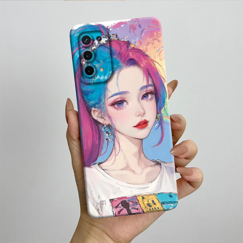 For OPPO A74 5G A54 5G Case A93 5G Capa Silicone Soft Phone Funda CPH2197 CPH2195 CPH2263 Painted Printed Protective Back Cover