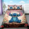 Kids Stitch & Angel Duvet Cover Cartoon Quilt Cover Soft and Comfortable Bedding Set for Bedroom Decor Home Gifts