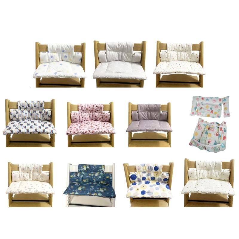 Soft High Chairs Cushions Baby Seats Cover with Graphics Comfortable Cotton Seats Cover High Chairs Accessories