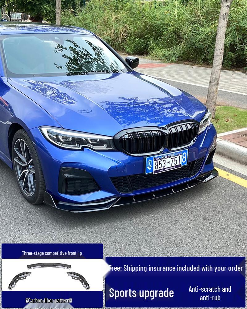Front Lip & Bumper Kit for 20-25 BMW 3 Series - Black MP