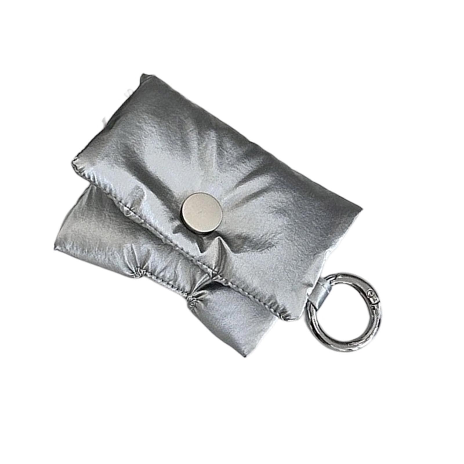 

Сумка для хранения наушников Мягкая сумка для хранения кабелей данных Чехол для наушников Чехол для наушников Сумка для хранения наушников для повседневного использования в офисе серебряный