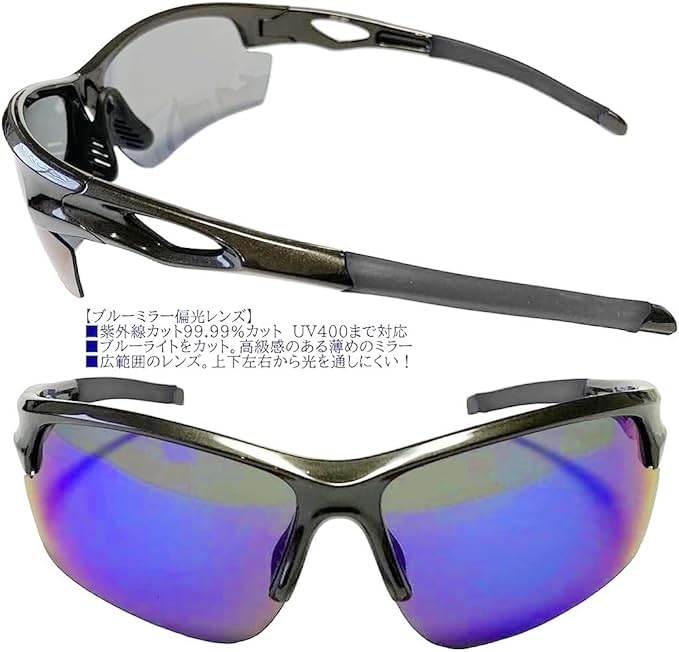 Sunglasses with polarized glasses polarized magnifying fishing ZSB201 mirror loupe, sunglasses, Sabae, loupe, glasses, glasses-type loupe, glass,