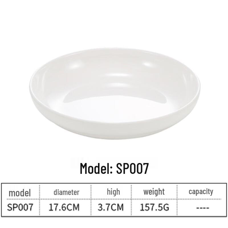 Melamine Imitation Porcelain Round Bone Dish