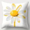 4pcs Set, Sofa Cushion Cover, Sunshine Daisy Cushion Cover, 17.7 Inches * 17.7 Inches, One-Sided Print, Home Decoration, Sofa Lu
