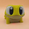 3D Printed Gecko Frog Figurine Movable Joints Big Eyes Frog Figure Articulated Animal Model Fidget Toy Desktop Decoration Ornament