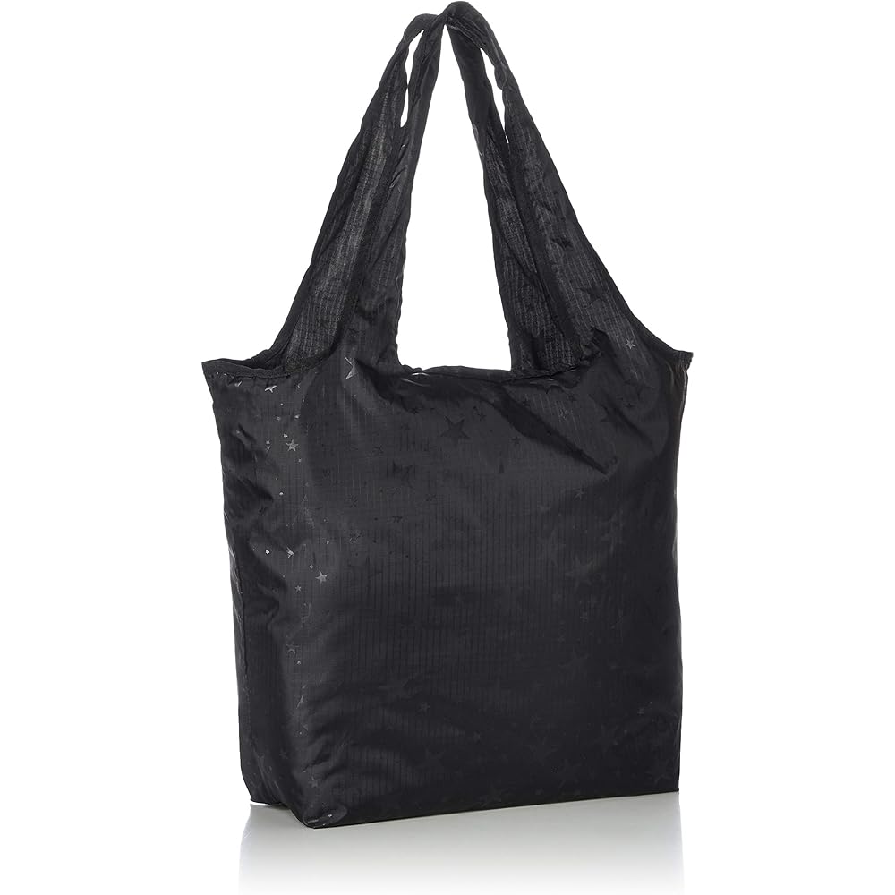 Shifre ECO0120 Character Folding Eco Bag Star Black Women's Reusable Shopping Tote