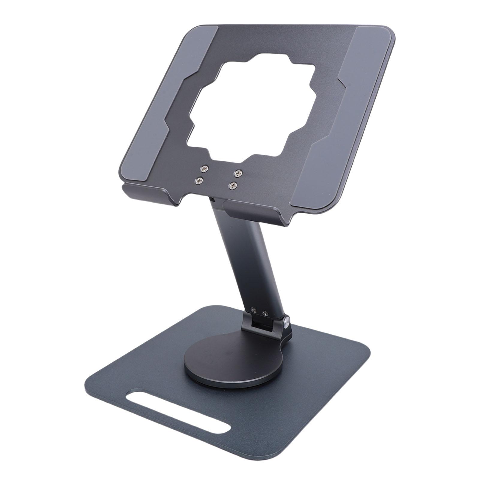 

Aluminum Alloy Tablet Stand Rotating Foldable Desktop Phone Tablet Holder Hollow Out Ht Dissipation for Live Strming Drawing