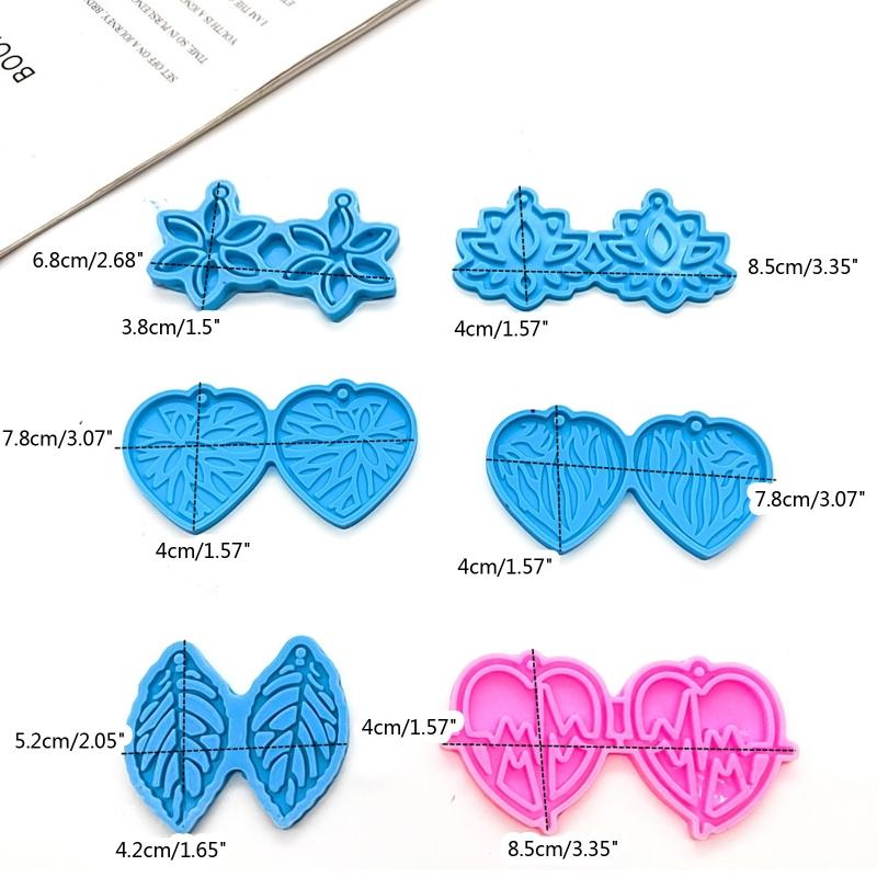 Earrings Epoxy Resin Mold Silicone Earring Mold Jewelry Resin Silicone Molds for Earring,Jewellery Making Pendant Craft