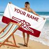 Custom Name,Arsenal Print Beach Towel, Large Soft Quick Dry Towel for Beach Camping Swimming