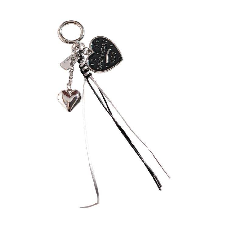 Artistic Vintage Star Heart Keychain Cute Cartoon Star Heart Resin Ornament Sturdy Decorative Home Office Decors