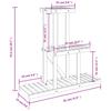Vidaxl Flower Stand, 81X25X75.5 Cm, Solid Fir Wood