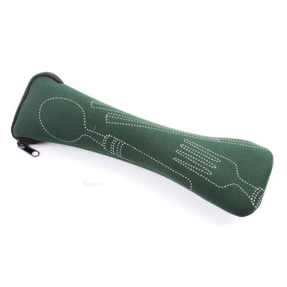 1PC Tableware Bag Washable with Zipper Travel Cutlery Kit Case Portable Pouch For Dinner Household Tool Travel Camping  Spoon