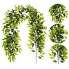 Multicolor Ficus Elastica Artificial Leaves Garland 170cm Leangth Table Running Simulation Leaf Vine 3D Leaf Photo Props