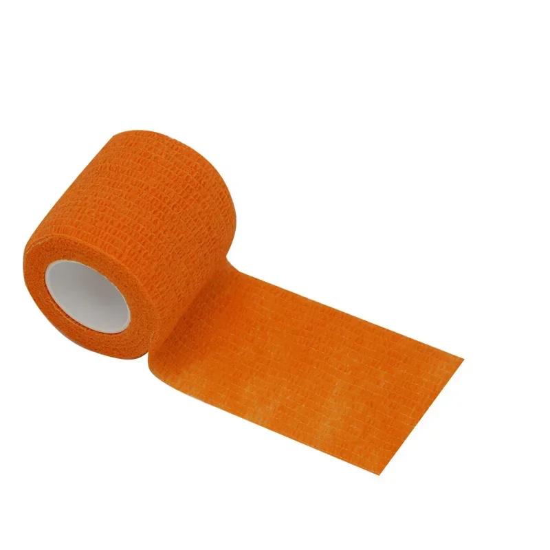 1Roll 2.5/5/10cm*4.5m Gauze Medical Bandage Self-adhesive Breathable Elastic Bandages for Sports Fixing Finger Wrist Leg