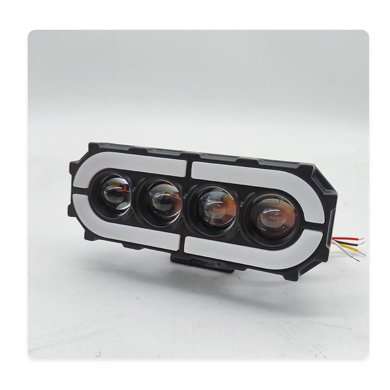 Motorcycle LED Spotlight Driving Lens Fog Lights Hi/Low Beam For Off Road Trucks SUV UTV ATV Auxiliary Spot Work Lights 12V
