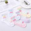 5 Pairs Girls Summer Cotton Lace Princess Mesh Socks Breathable Short Ankle Socks For Kids Age 1-12 Years Soft And Comfortable