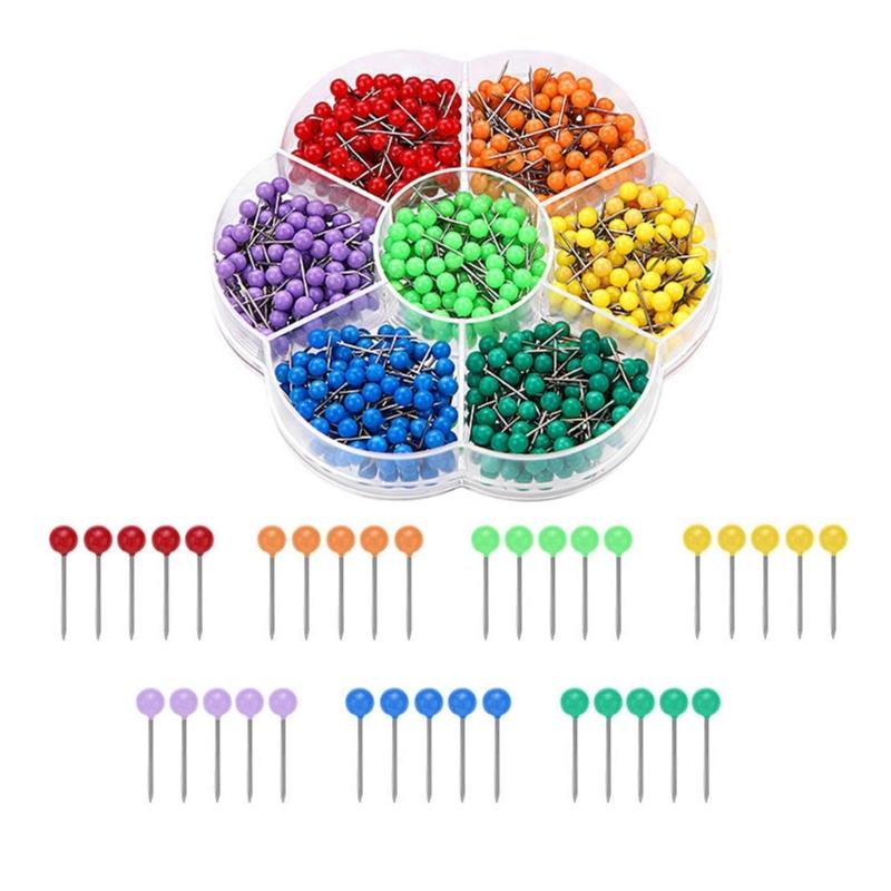 200/700Pcs Sewing Pin Straight Pin for Dressmaker, Sewing Project, Multicolored Quilting Pin , Push Pin Notice Board Pin