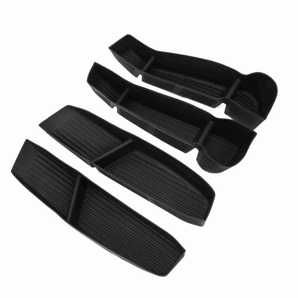 4PCS Door Side Storage Box Interior Organizer Replacement for Tesla Model Y 2020‑2023