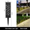 Solar Hollow Pattern LED Garden Pathway Lights with Light Control
