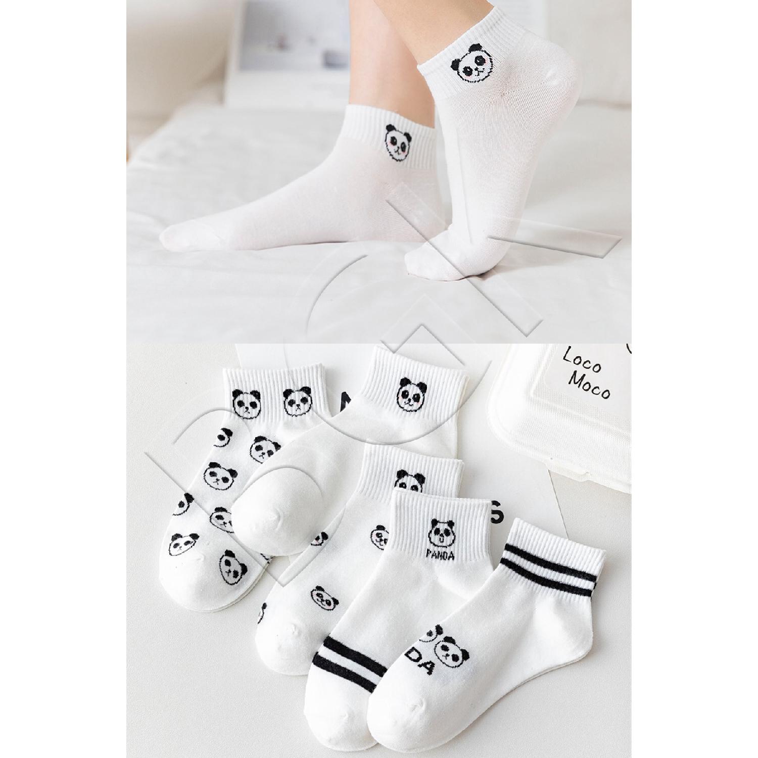 

5 пар коротких носков с рисунком панды 36-41