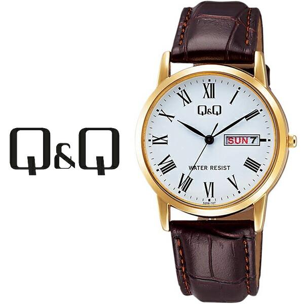 

[Nekopos Free Shipping] [Write a review and get a 1 year warranty] Citizen Q&Q Day&Date Day&Date Pair Model Men s Watch White A206-107