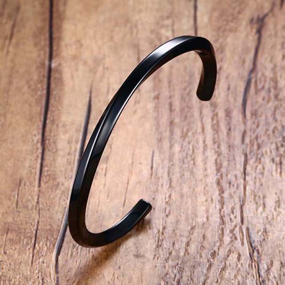 Stainless Steel Gifts For Women Men Retro Twisted Design Bracelets Jewelry Bangles Open Cuff Bangle
