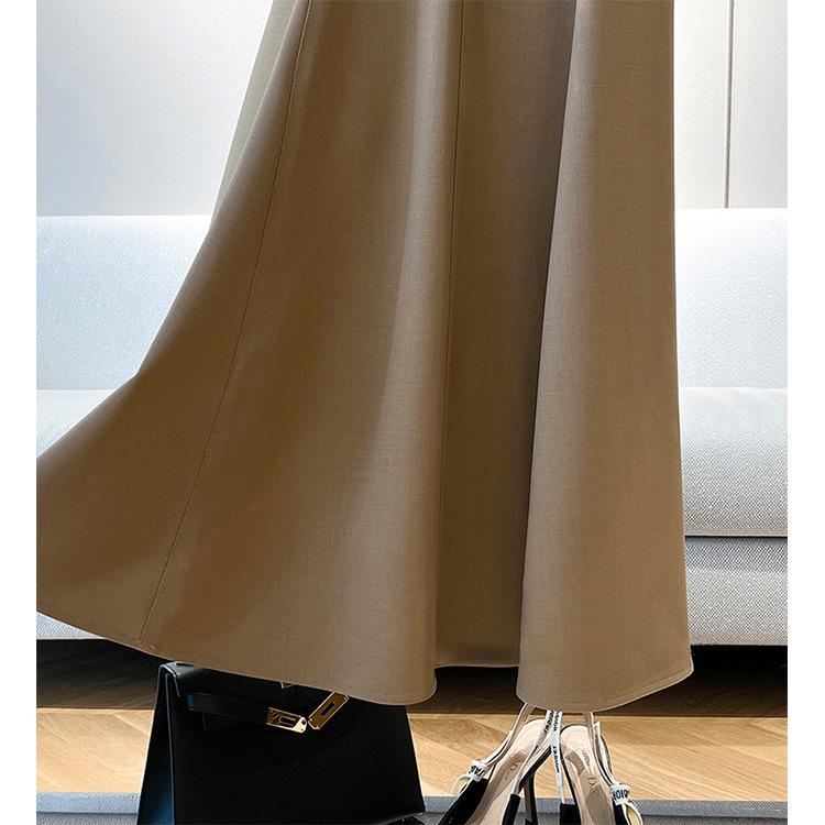 Elegant Slim Fit Sleeveless PU-Hem Dress for Women