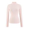 Autumn Winter Brushed Half-High Collar Slimming Pullover Long Sleeve Top 2025