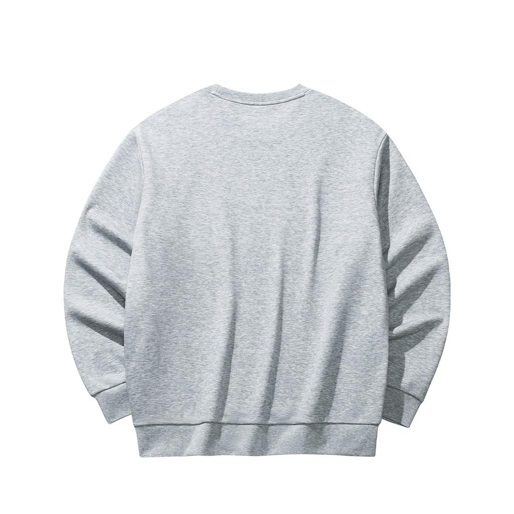 Anta Outdoor Casual Logo Print Fleece Thick Pullover Sweatshirt Men sweatshirt 952548703-2