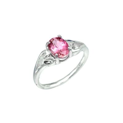 925 Sterling Silver Natural Clean Pink Tourmaline Gemstone Ring Size 5.7 5US Gift Ring Gift,Anniversary,wedding,Birthday,engagement