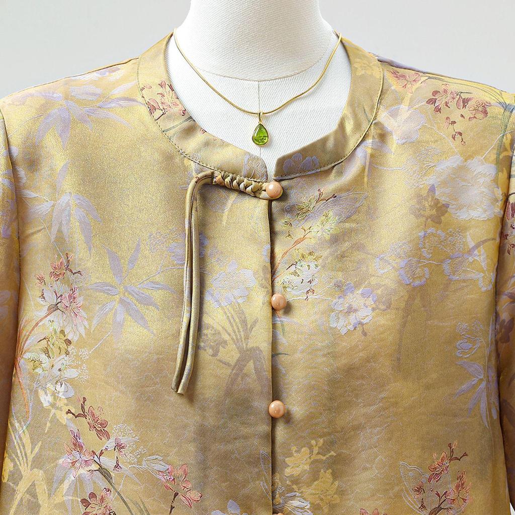 Mom's 2026 Summer Stylish Chinese Short-Sleeved Shirt for Middle-Aged & Elderly Women